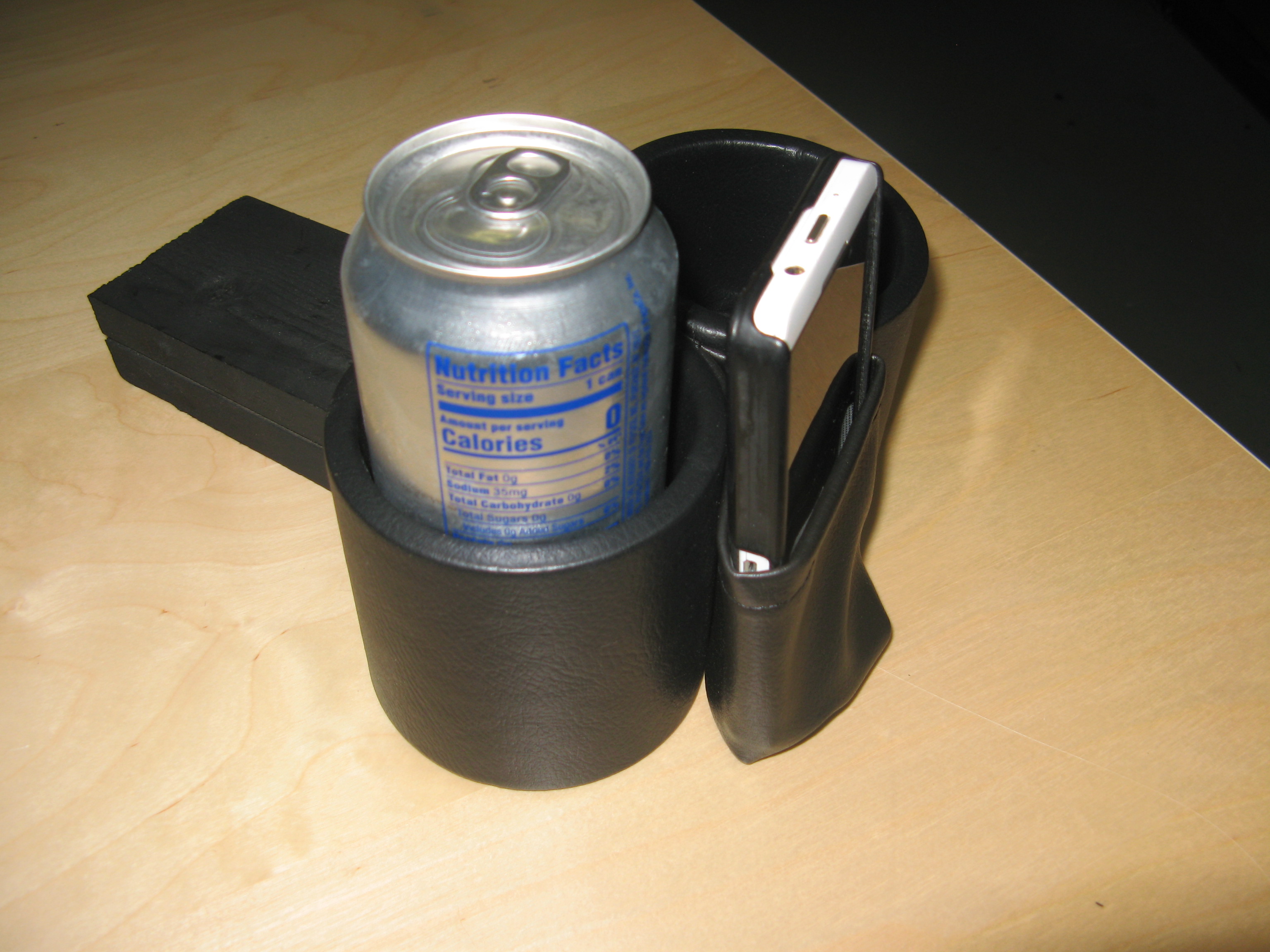 Cup &amp; Phone Holder  Type 3  64-69 - VWIII6469PC-BK
